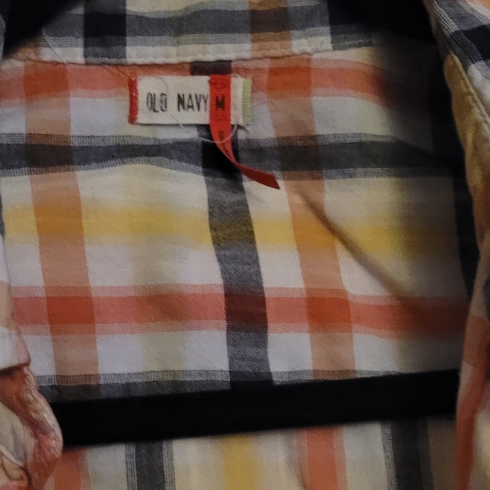 Old Navy Halloween plaid button down - Picture 3 of 5